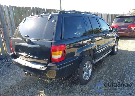 2004 Jeep Grand Cherokee Overland z USA, uszkodzony, nr VIN 1J8GW68JX4C365120